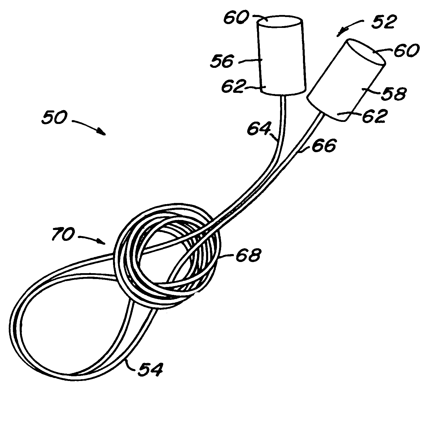 Corded hearing protective device and method of manufacturing the same