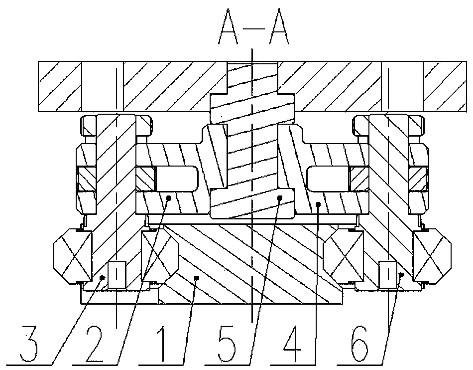 Support and guide device for planar curve motion using hyperbolic bar metamorphic mechanism