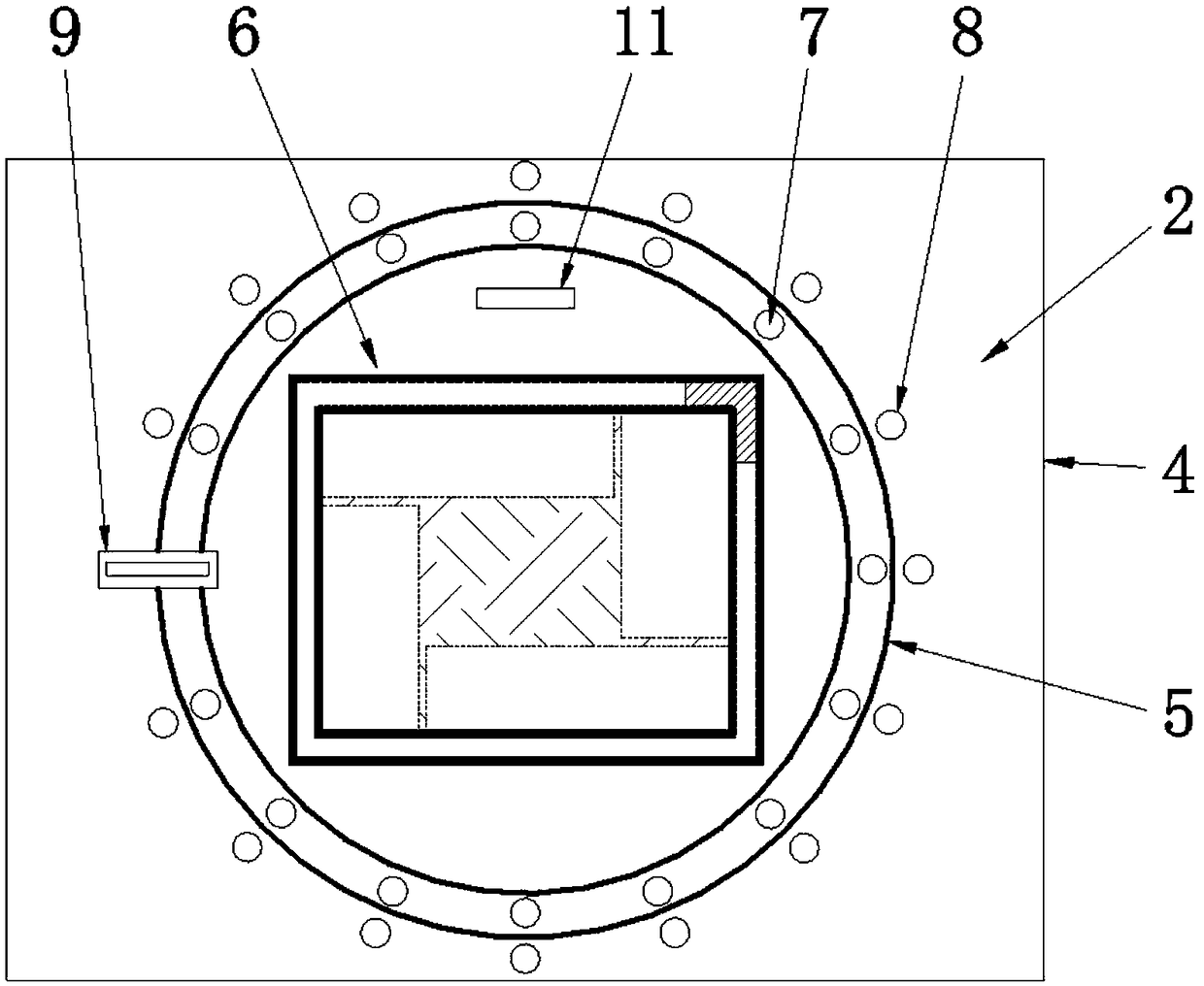 Column laying device for spiral column