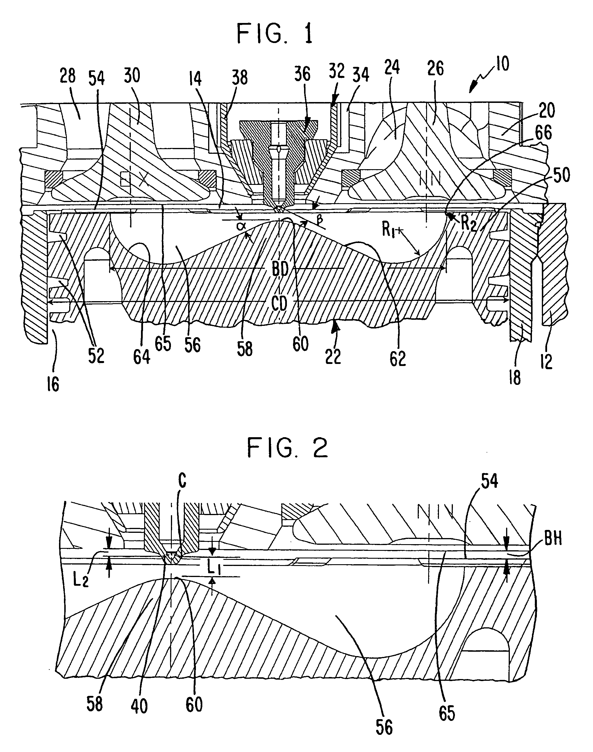 Internal combustion engine producing low emissions