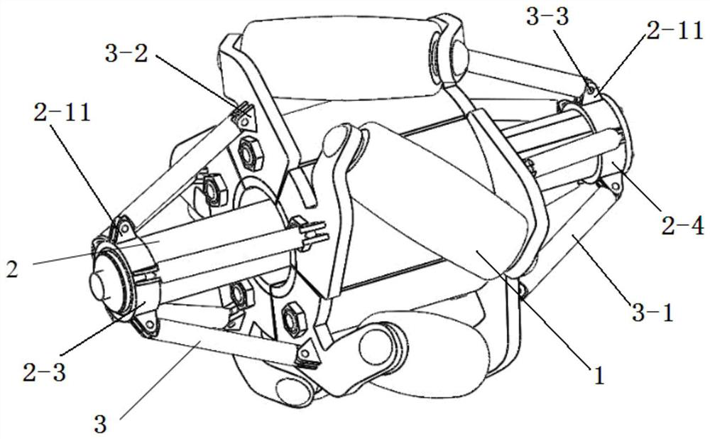 Diameter-variable Mecanum wheel, walking structure and chassis structure