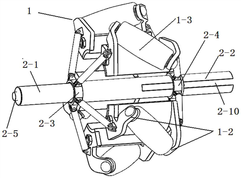 Diameter-variable Mecanum wheel, walking structure and chassis structure