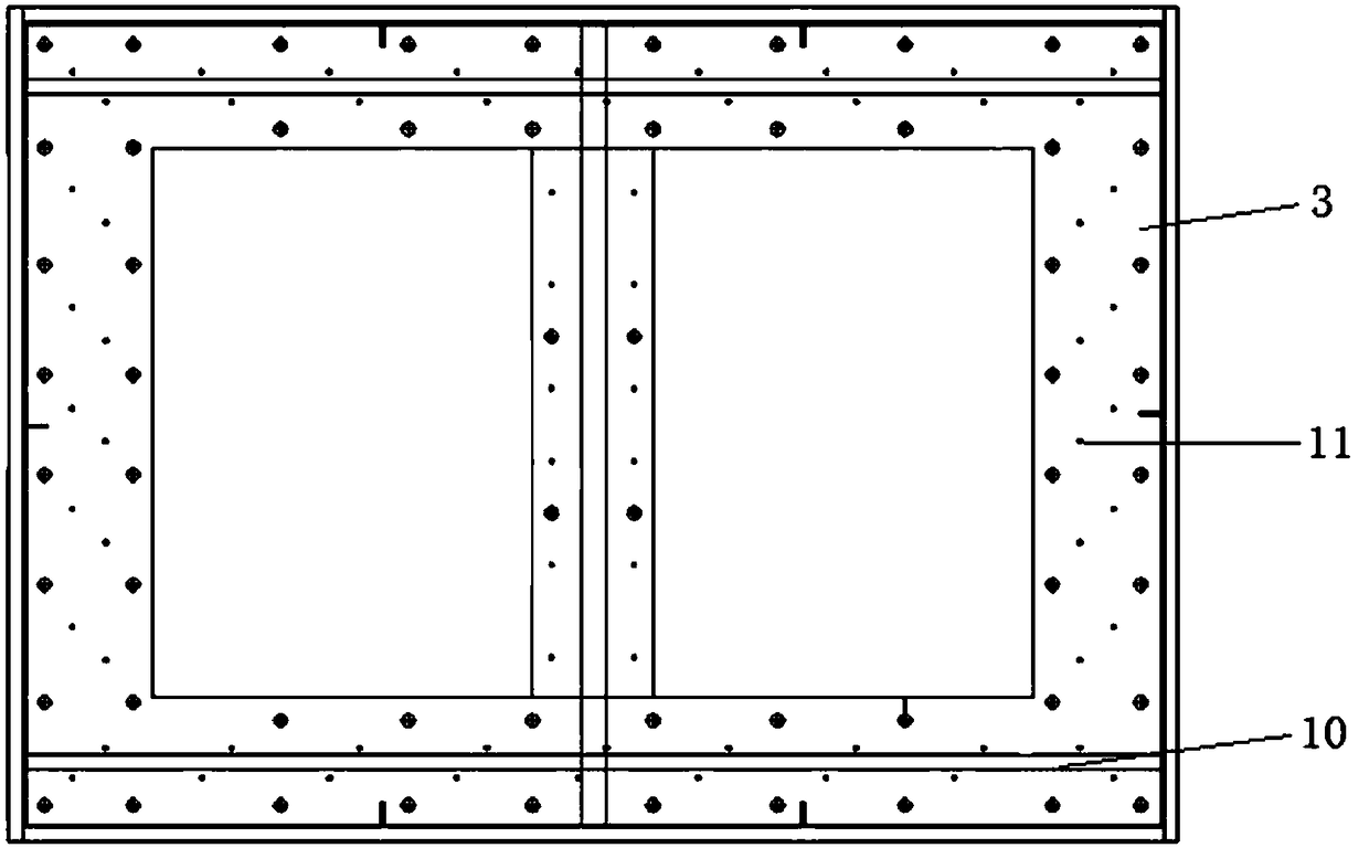 Fixing frame body for positioning anchor bolt group and construction method therefor