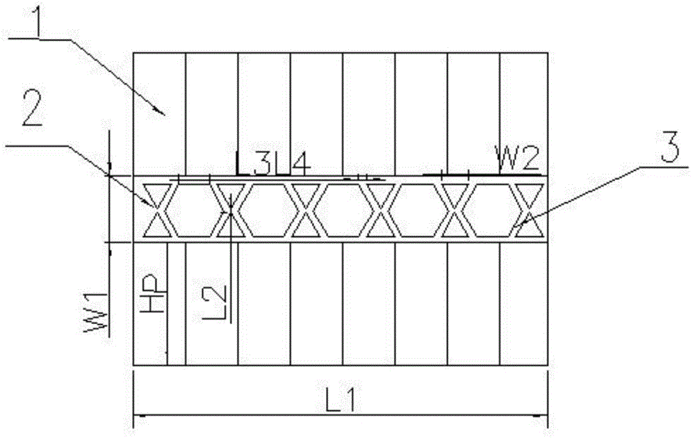 Hexagonal and ditrigonal mixed channel contact-heat-resistance-free heat transfer element