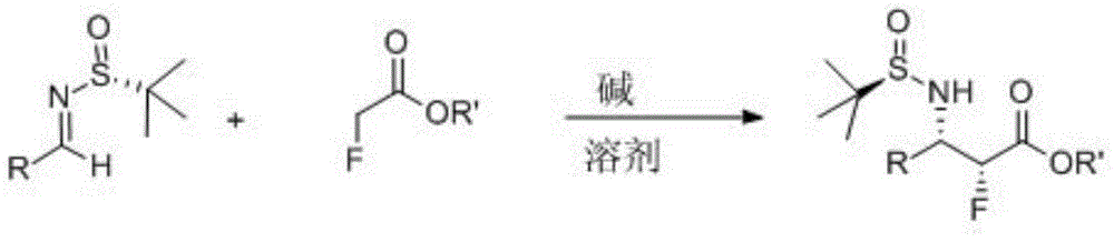 Method for preparing chiral alpha-fluoro-beta-amino acid derivatives