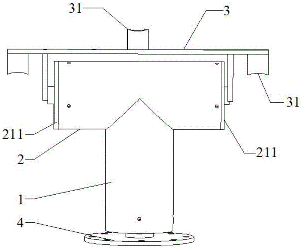 Underwater electric double-shaft pan tilt