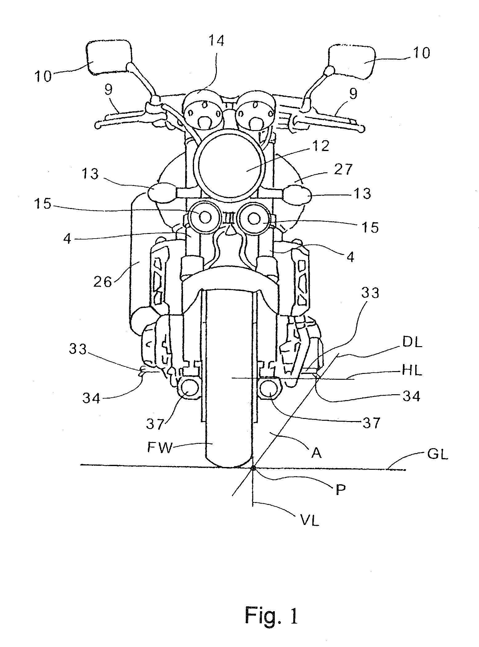 Lighting apparatus for motorcycle