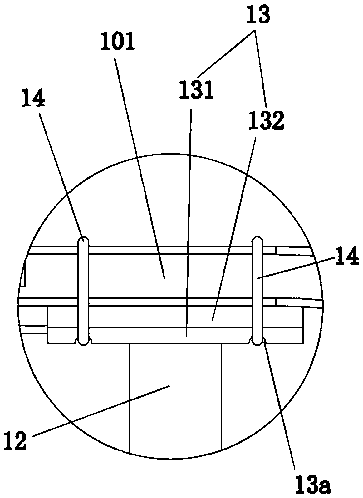 A welding jig for a suspended head seat bracket