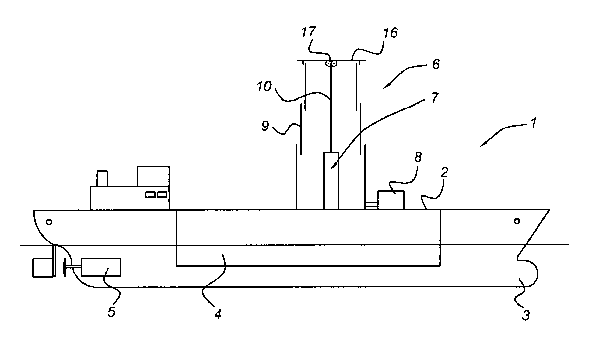 Vessel comprising a stowable magnus-effect rotor