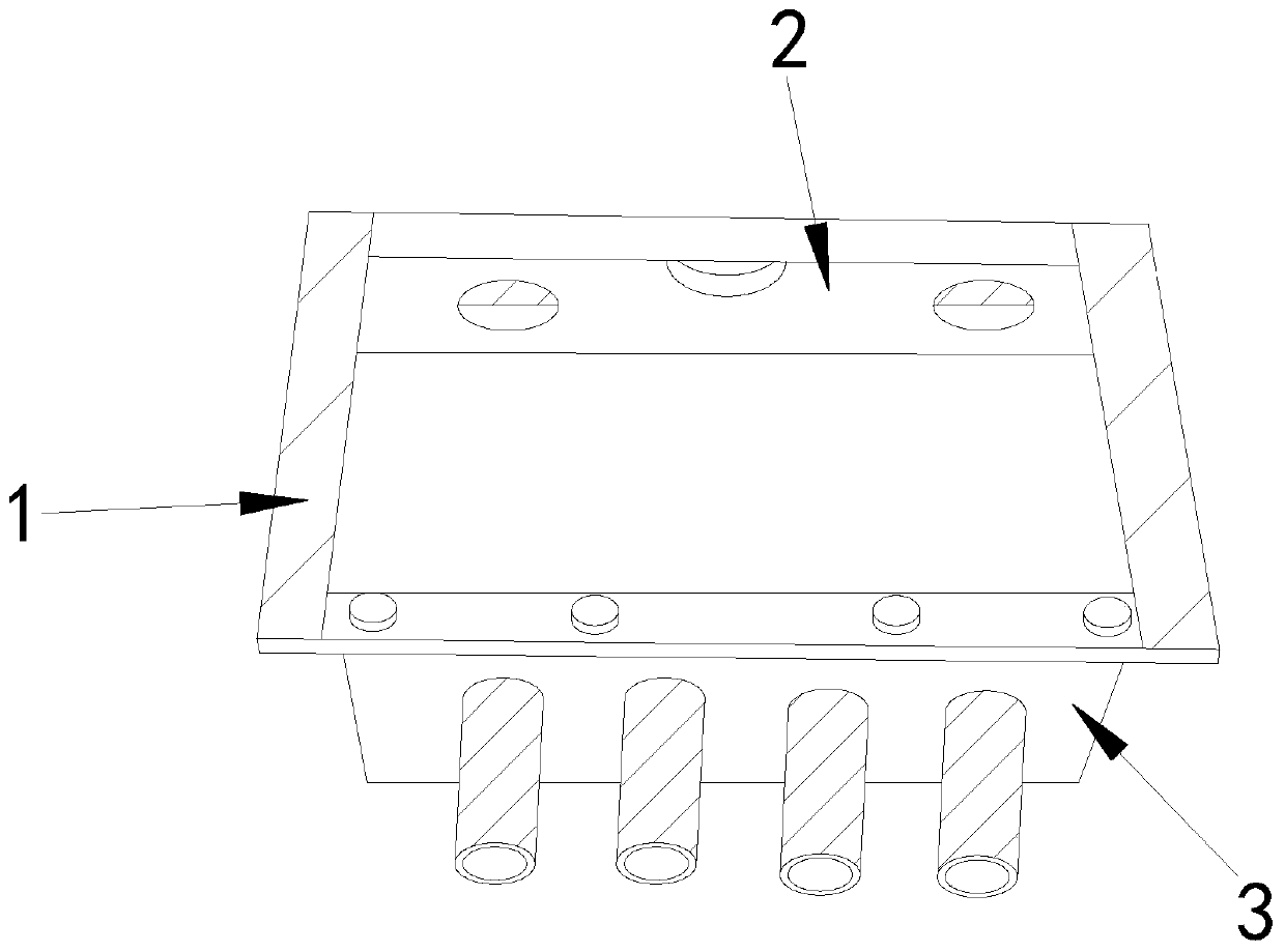 Through-pipe and soil-repellent waterproof buried power box