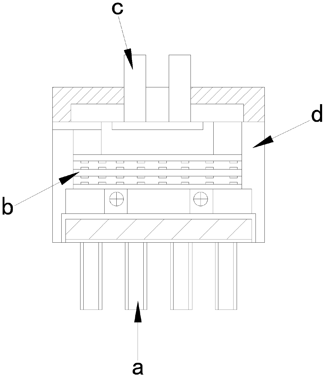 Through-pipe and soil-repellent waterproof buried power box