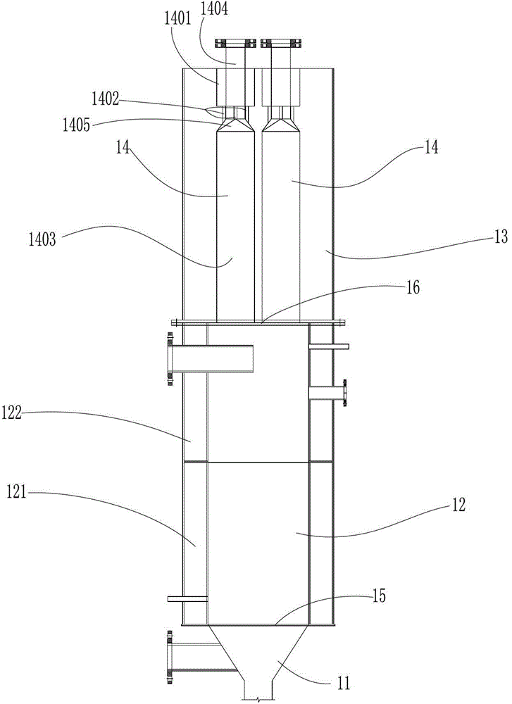 A self-tar removing biomass fixed bed gasifier system