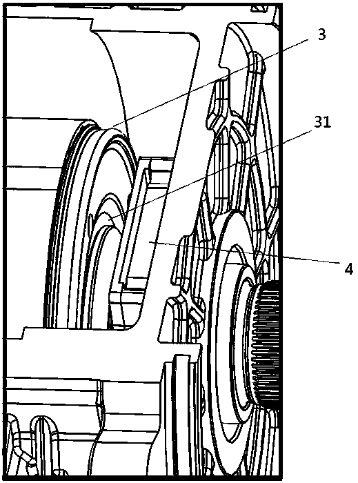 Oil-cooled motor with oil path structure and motor oil path cooling system