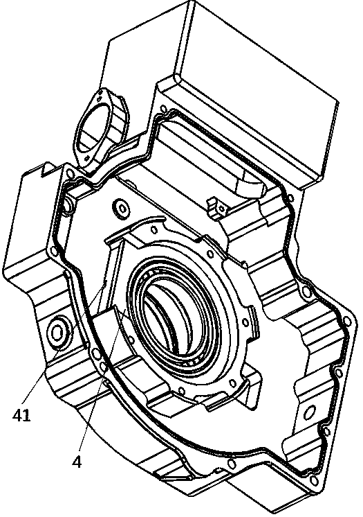 Oil-cooled motor with oil path structure and motor oil path cooling system