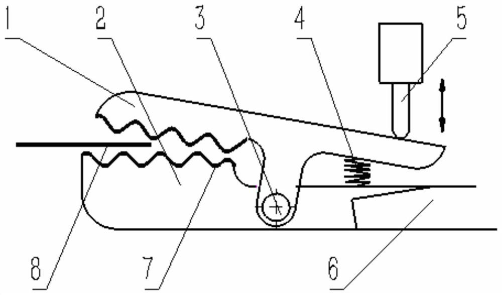 Rapier Chuck for Carbon Fiber Expanded Flat Yarn Weaving