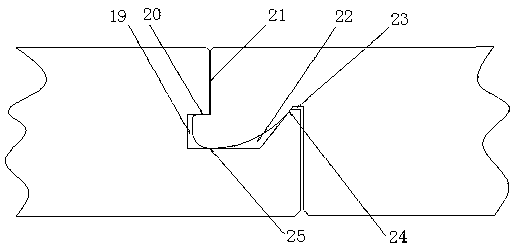 Circular arc locking buckling floor board