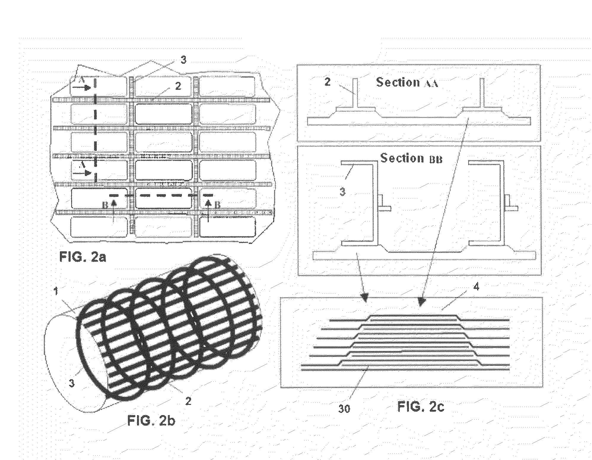 Internal structure for aircraft in composite material