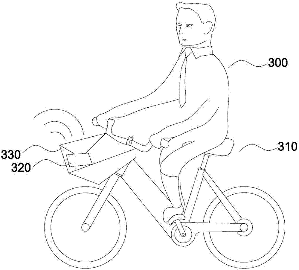 Shared bicycle with information output structure and realization system thereof