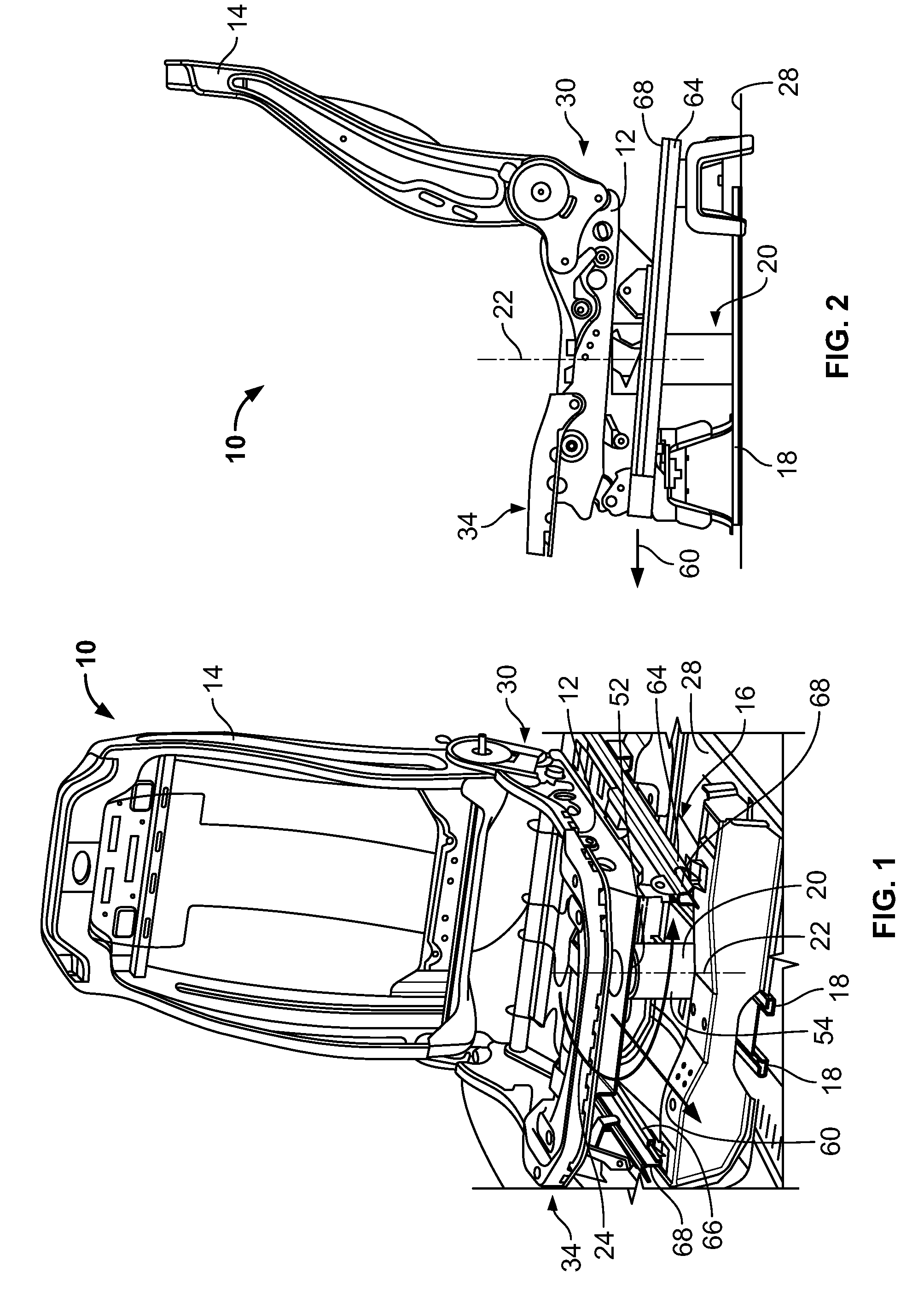 Automatic presentable swiveling seat