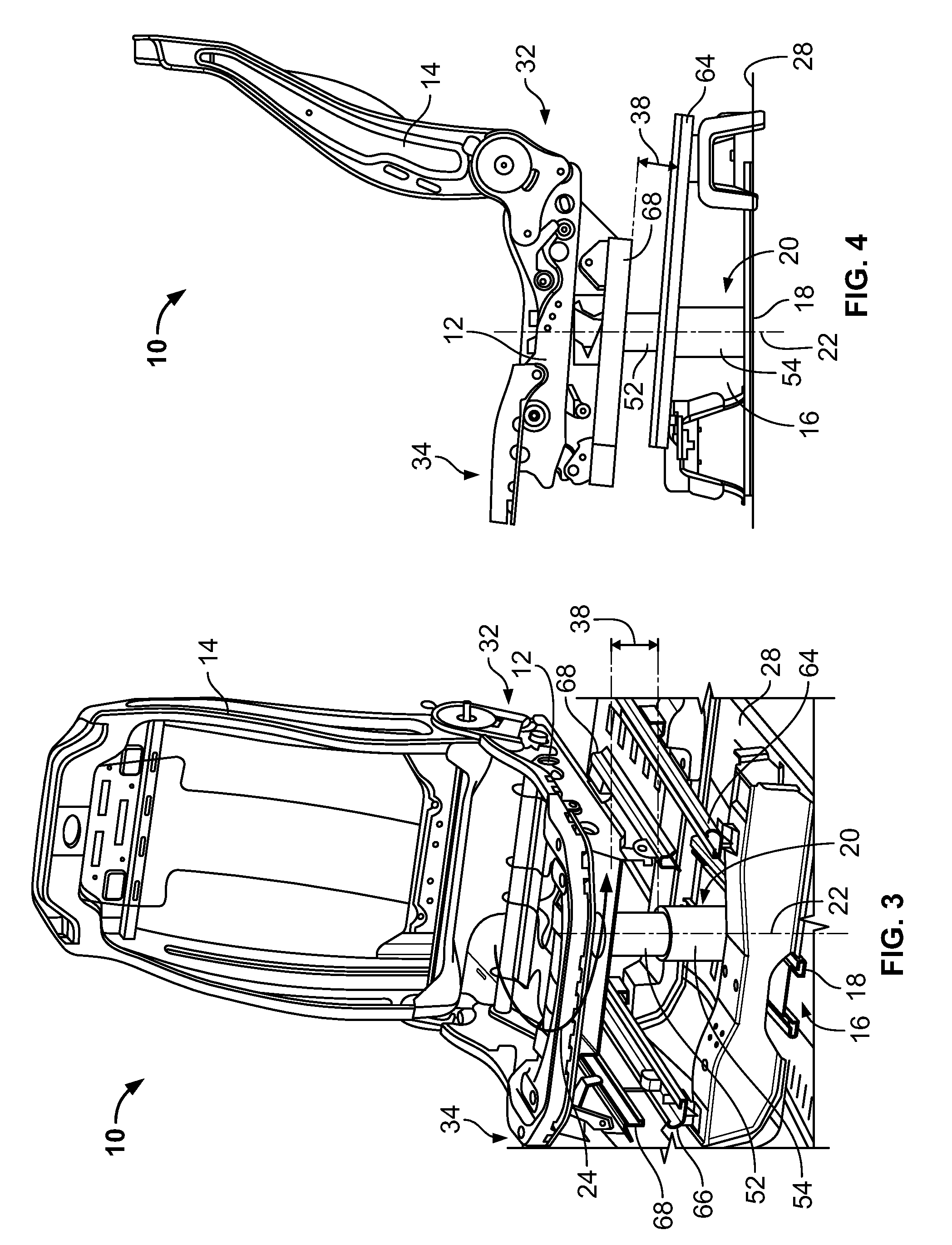 Automatic presentable swiveling seat