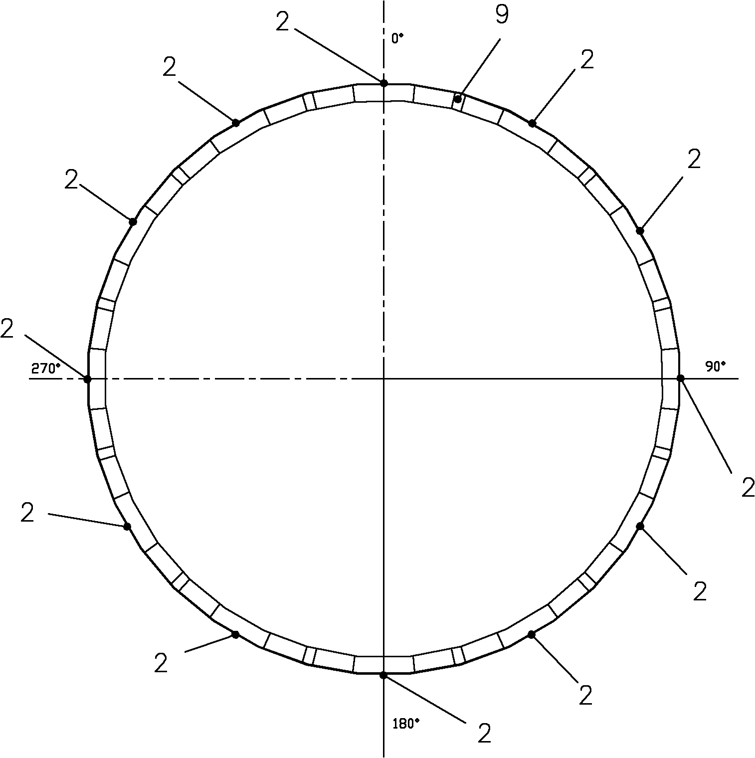 Modular steel containment vessel annular hanging beam and assembling method thereof