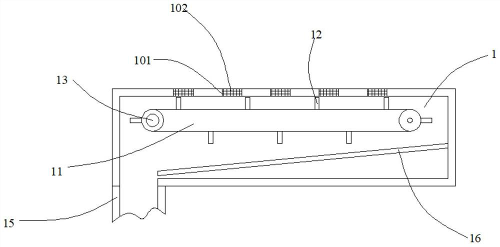 A kind of sewage treatment equipment for planting land