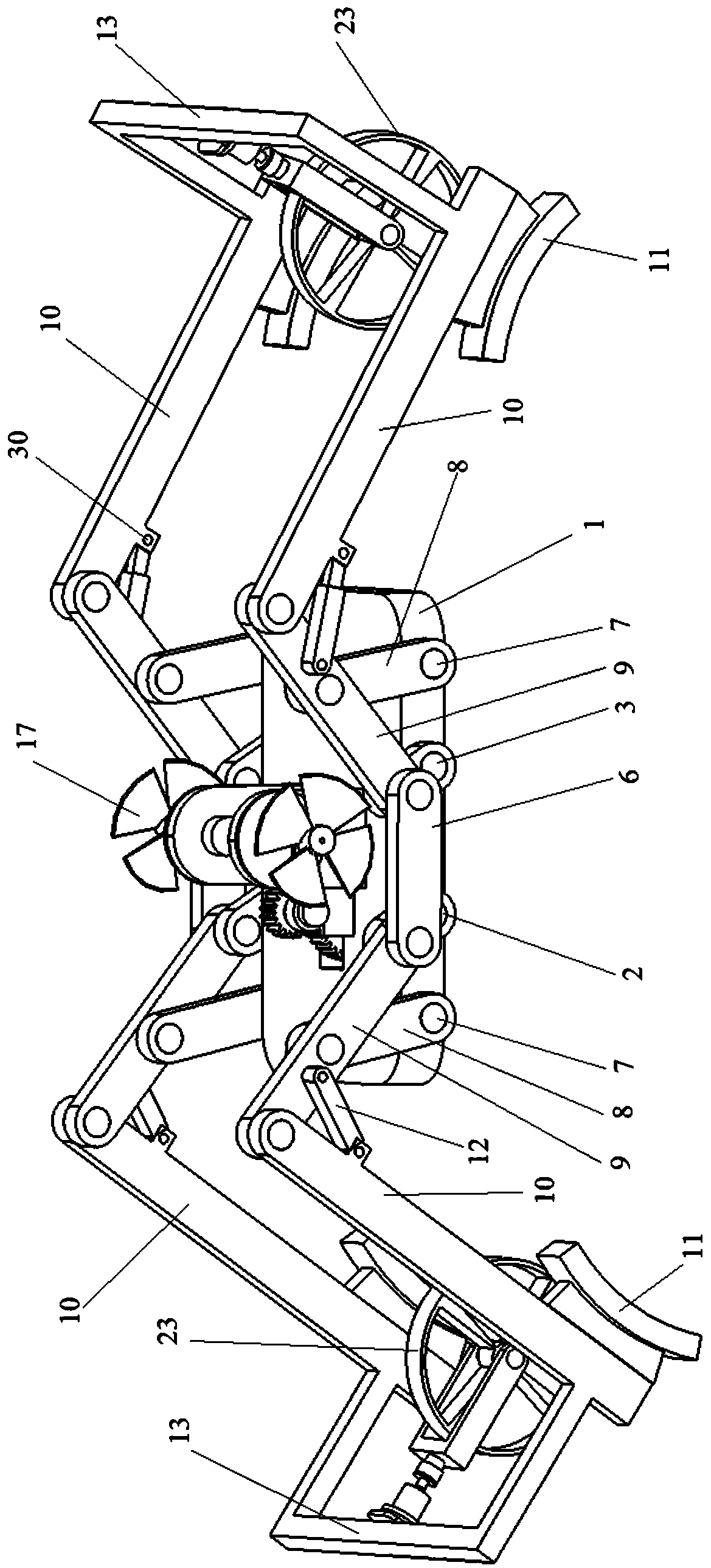 Self-adaptive device for jacket of drilling platform