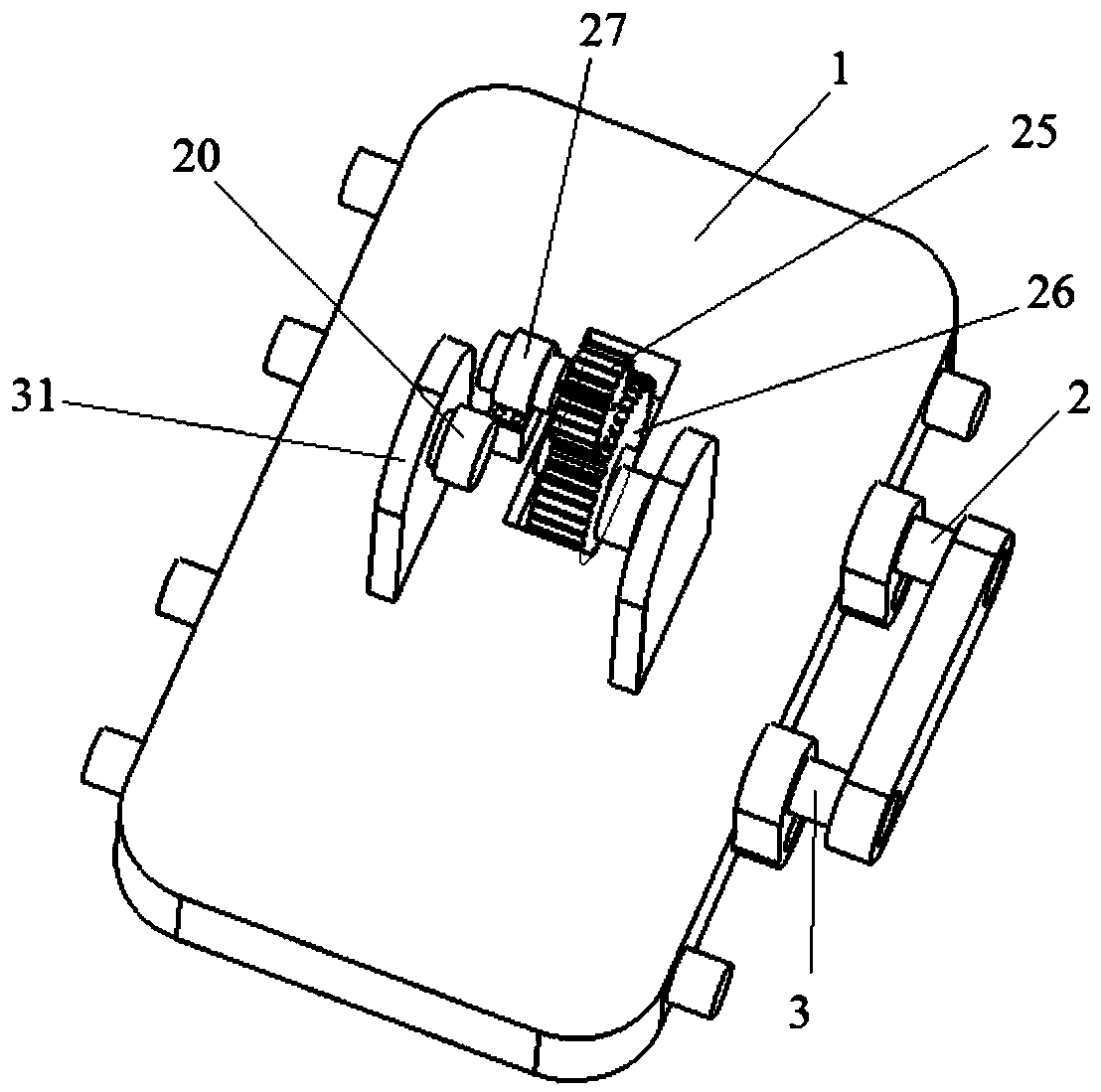 Self-adaptive device for jacket of drilling platform