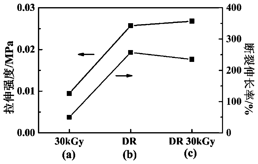 Preparation method of chitosan/polyvinyl alcohol hydrogel dressing