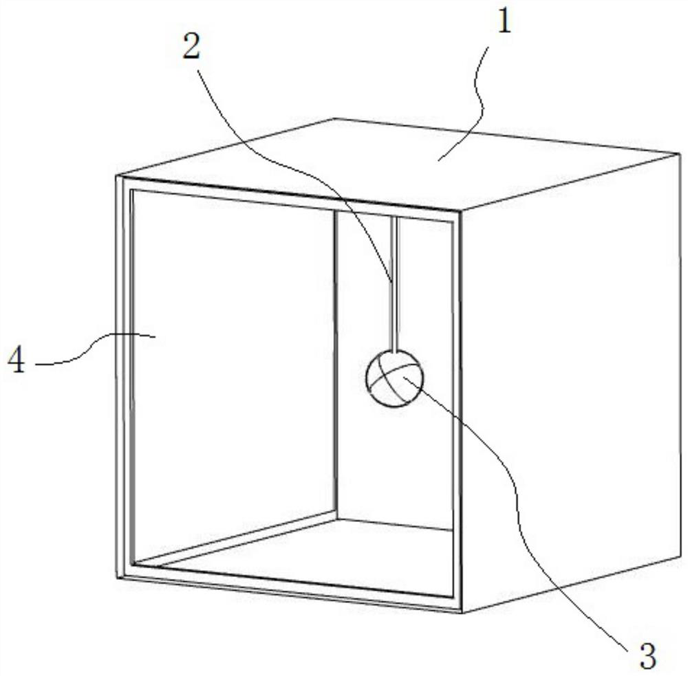 Pendulum type three-dimensional vibration acceleration sensor