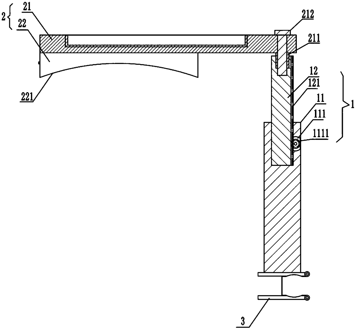 Bracket for neck catheterization