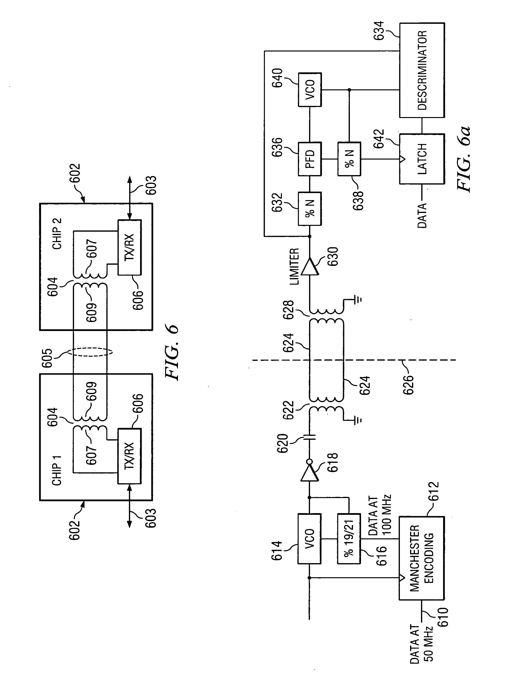 RF isolator with differential input/output