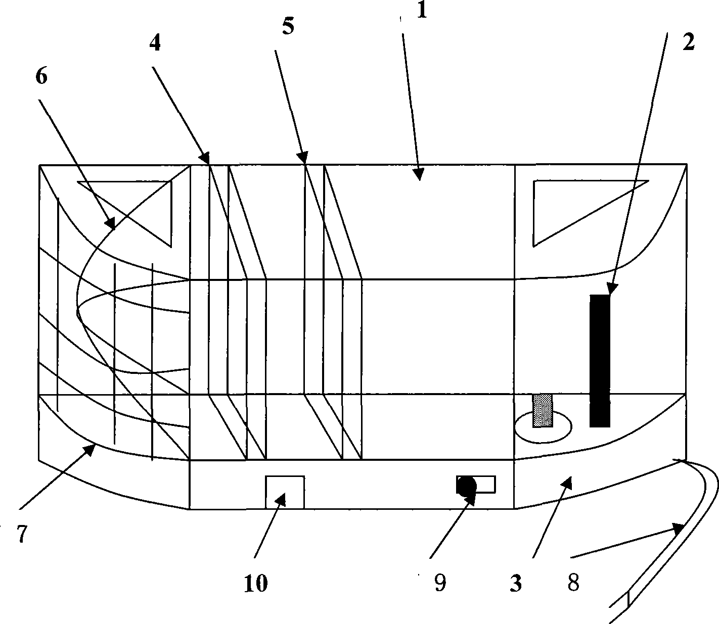 Wall hanging type device for trapping and killing winged insect