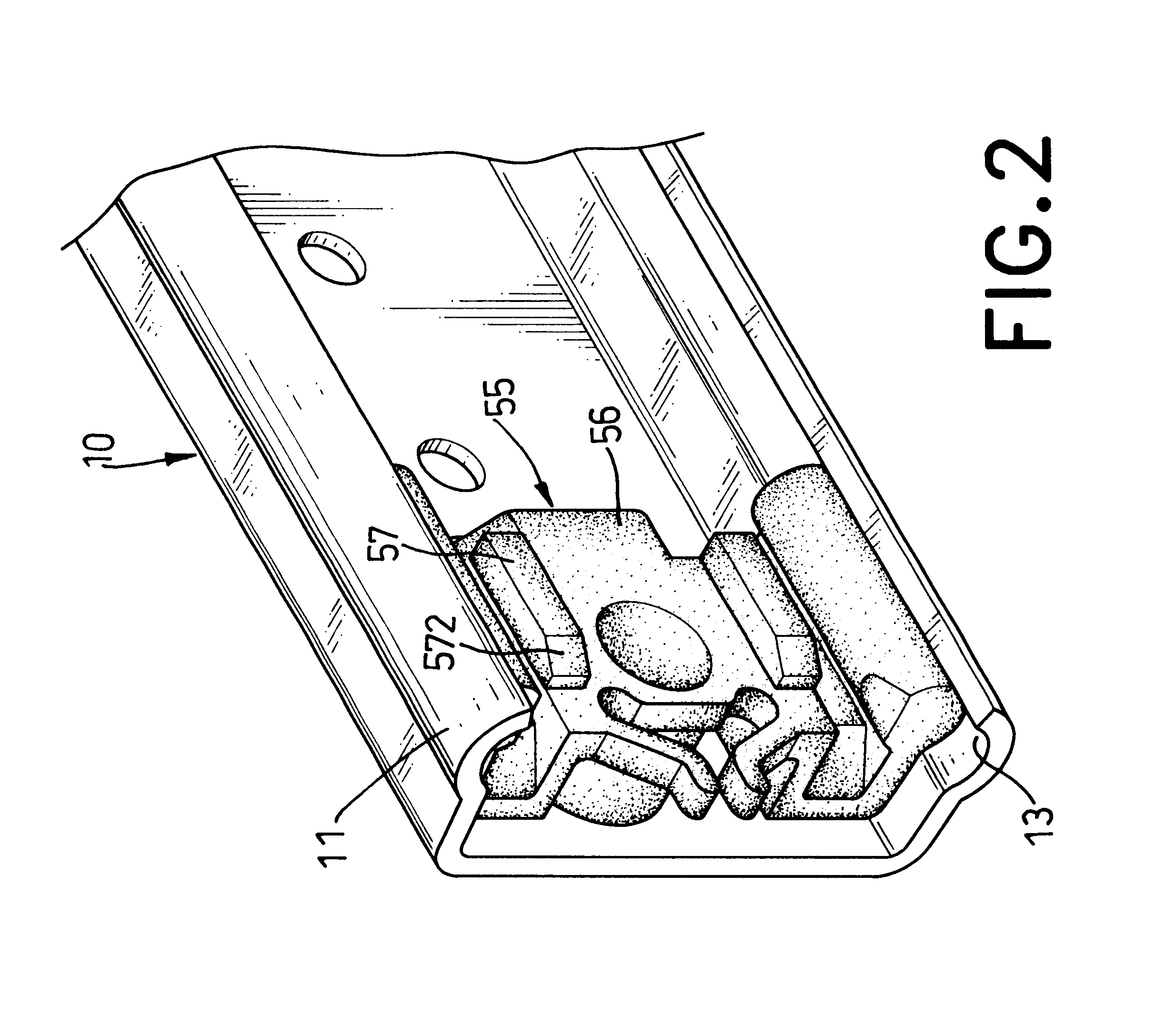 Detachable rail for a drawer track