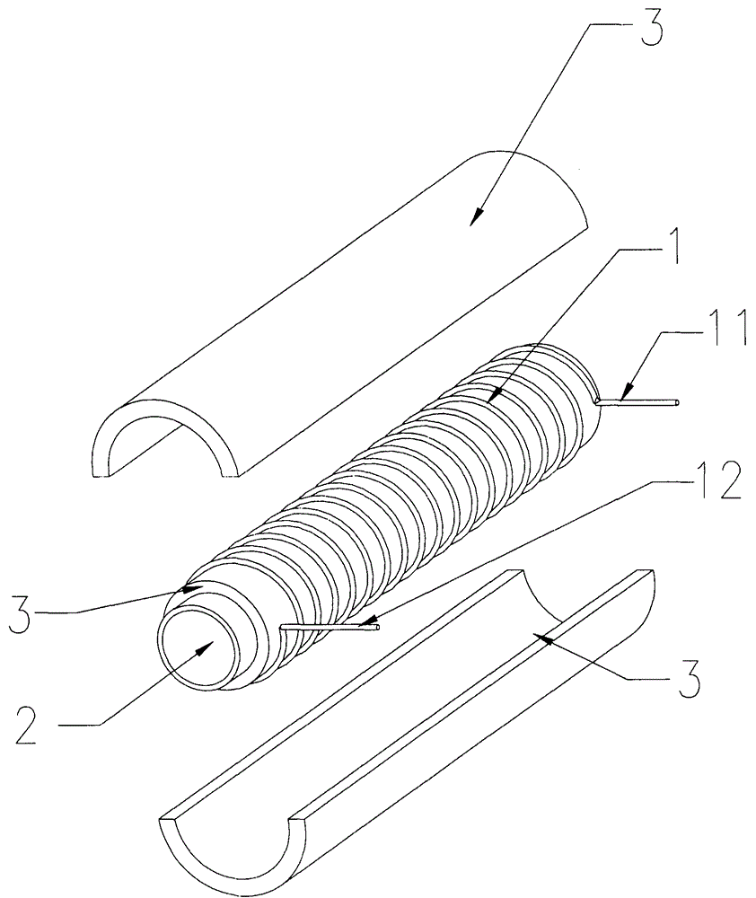 Active compensation heat preservation method and pipeline heat preserving structure