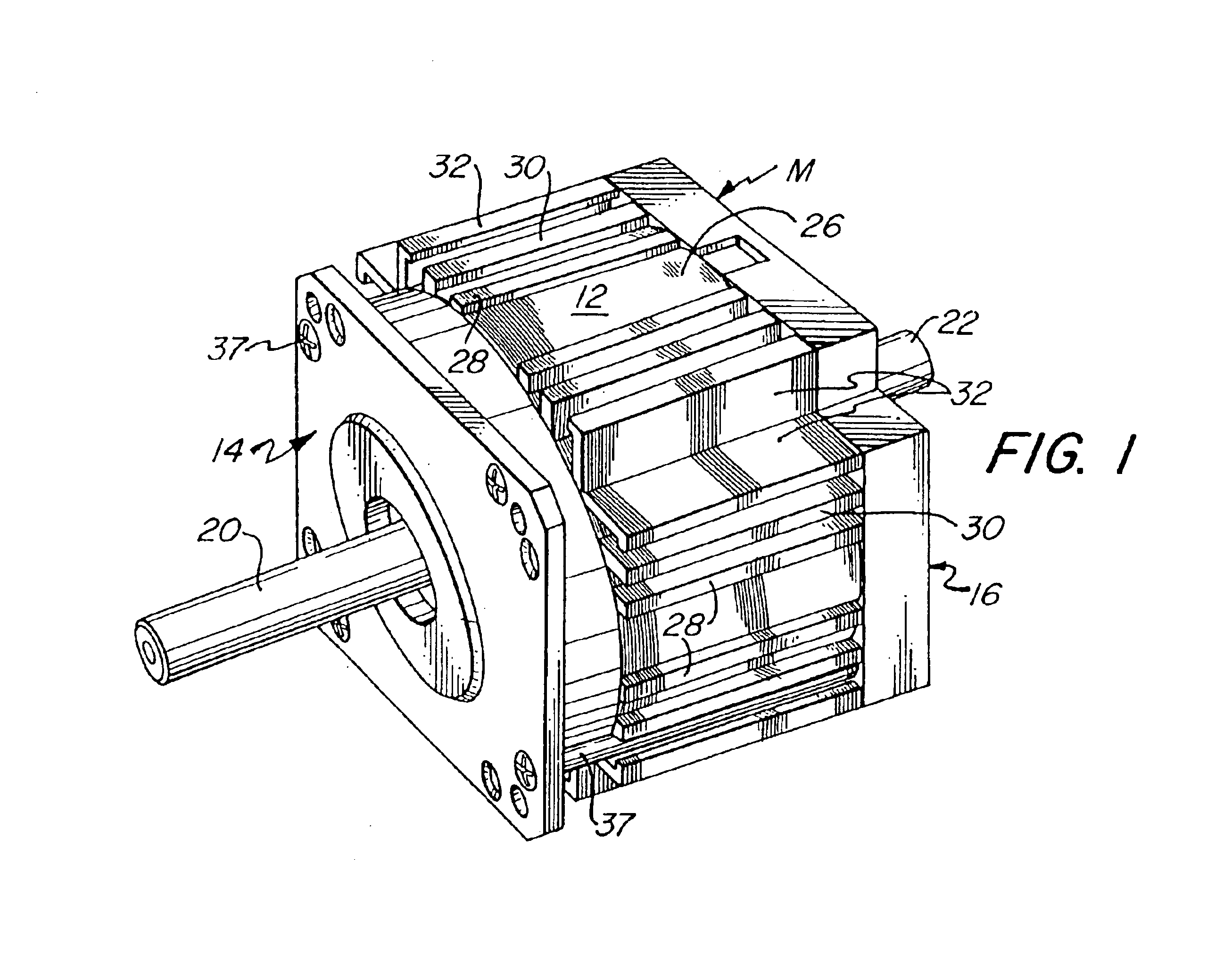 Permanent magnet motor having flux density characteristics that are internally variable