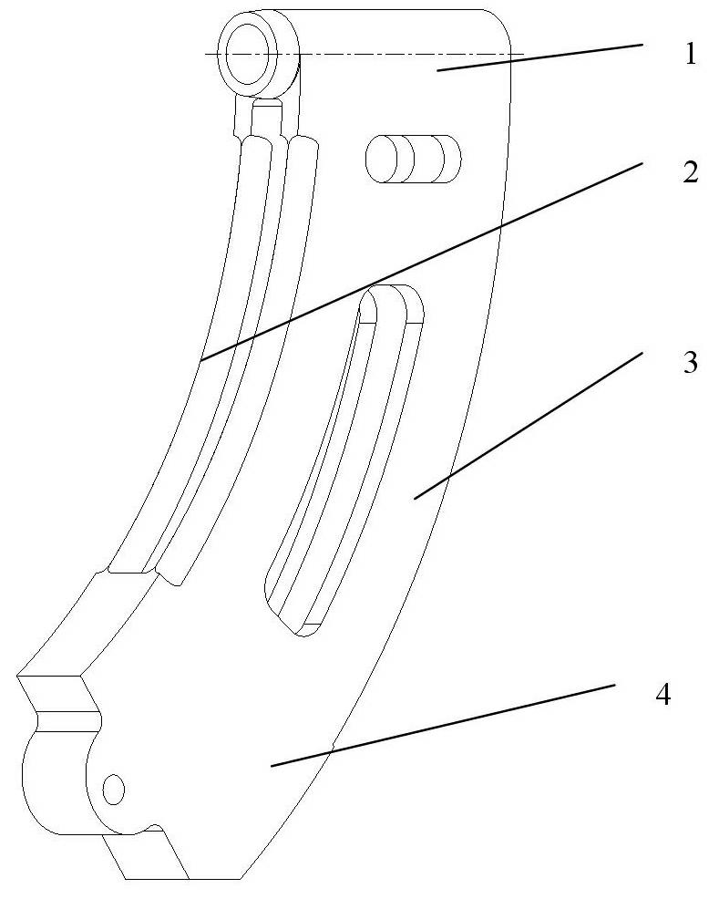 Framework-type support component for wind tunnel test model