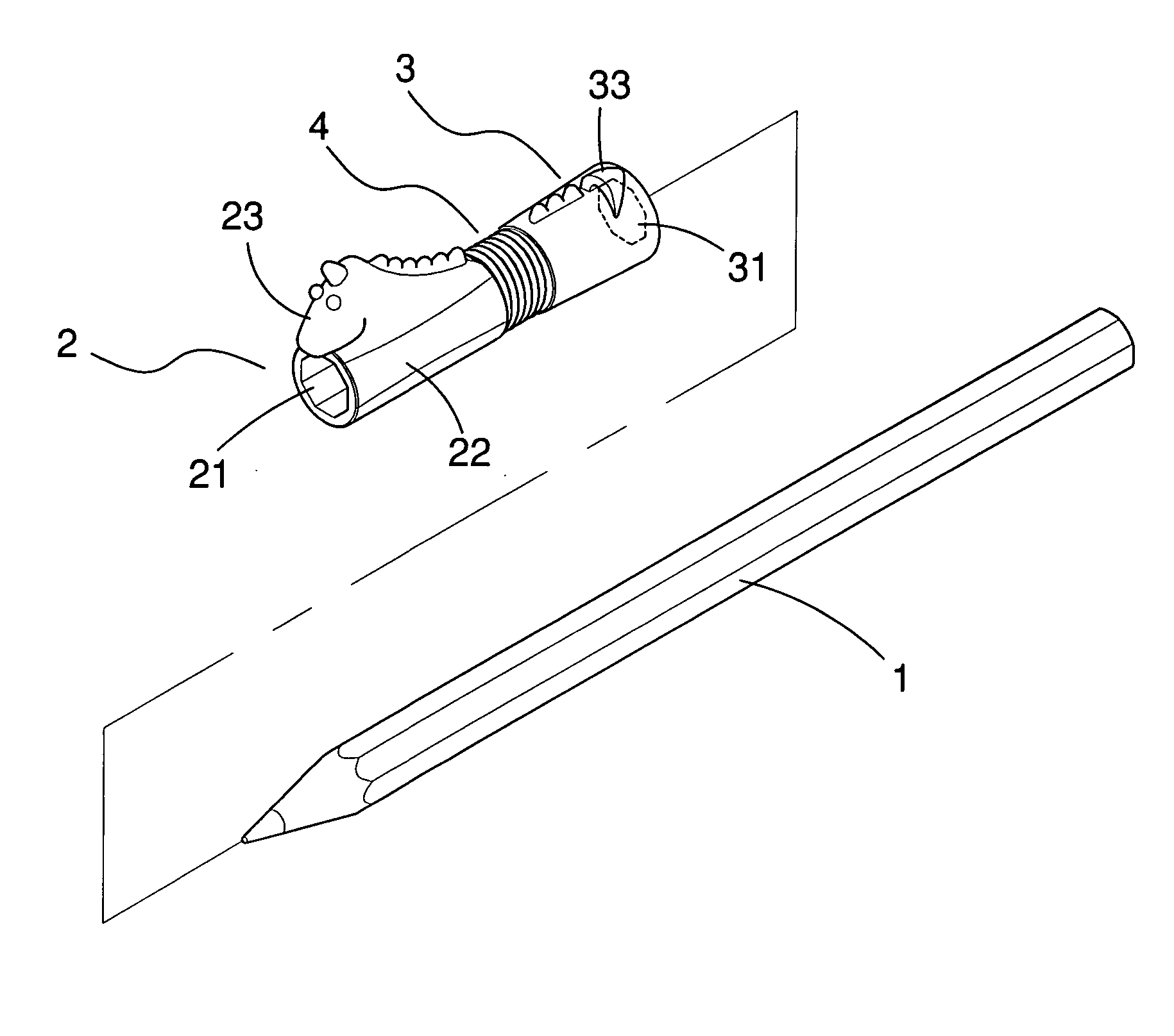 Adjustable dual sleeve pen holding auxiliary device