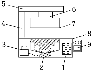 An end cap casting device