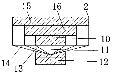 An end cap casting device