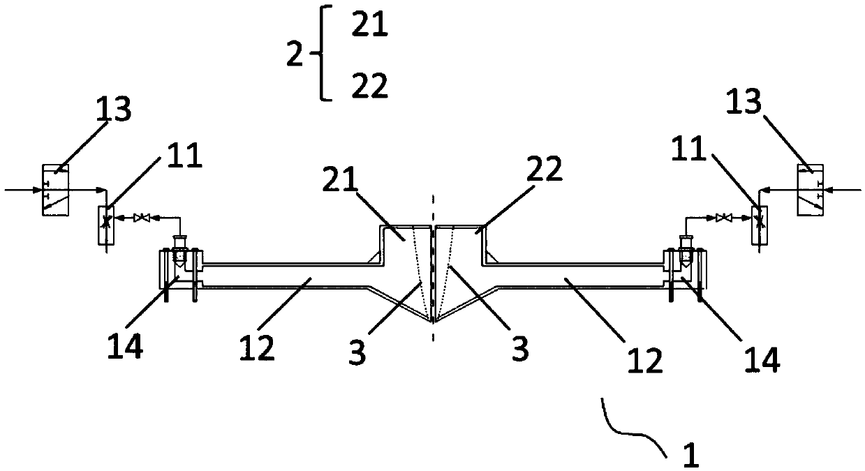 Device for packaging snus, system for packaging snus and packaging method