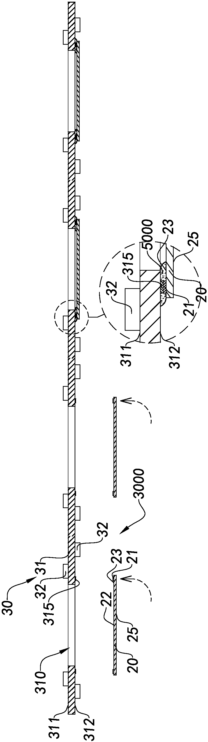 Image pick-up module set, molded circuit board assembly thereof, molded circuit board assembly semi-finished product, manufacturing method and electronic device