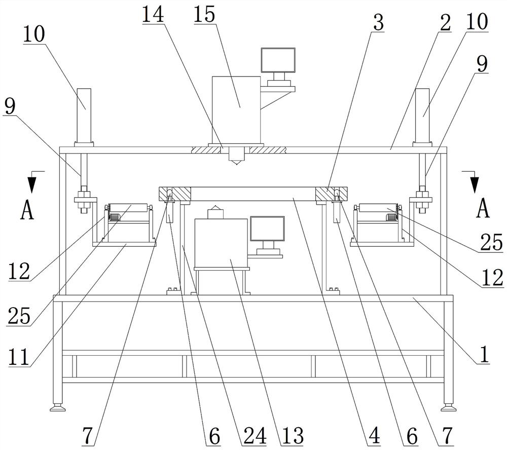 A device and method for double-sided precision shooting of hdi board