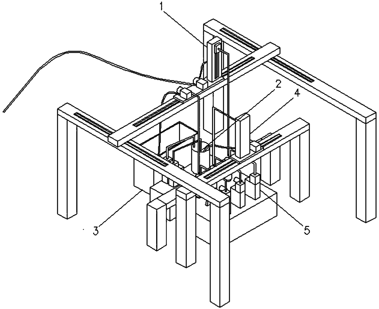 Full-automatic water quality titration visual detection device and detection method