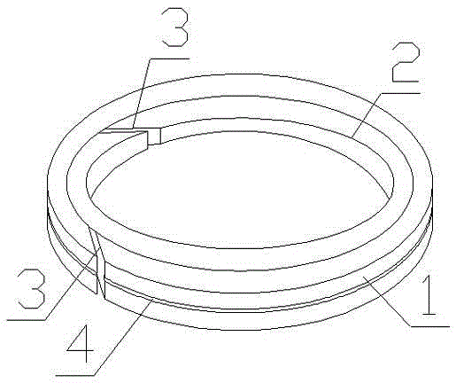 Combined compressor titanium-based nano-ceramic coating wear-resistant piston ring