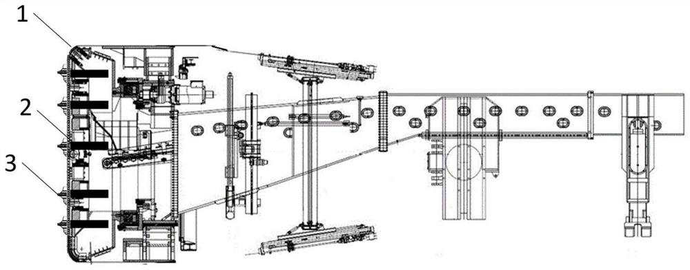 Tunnel boring machine and cutterhead assisting rock breaking via high-energy particle impact