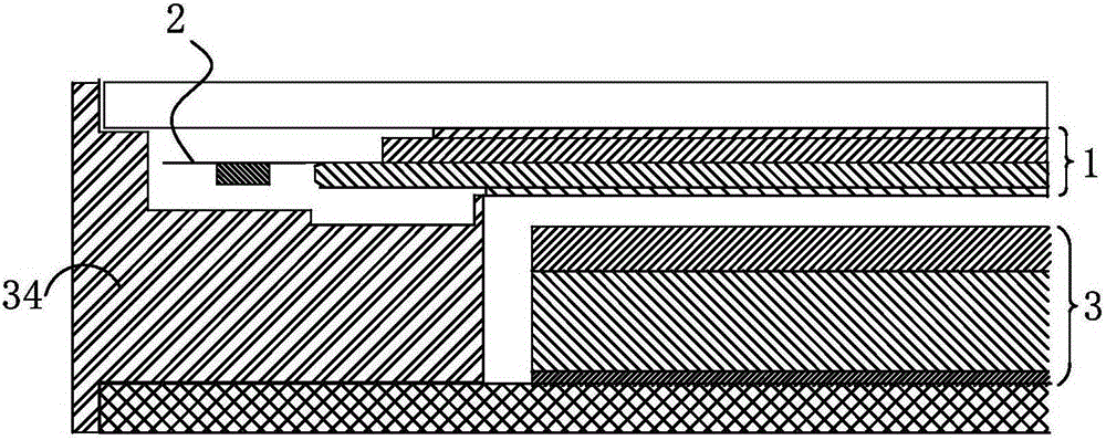 Liquid crystal screen and gate COF structure assembly and liquid crystal display device