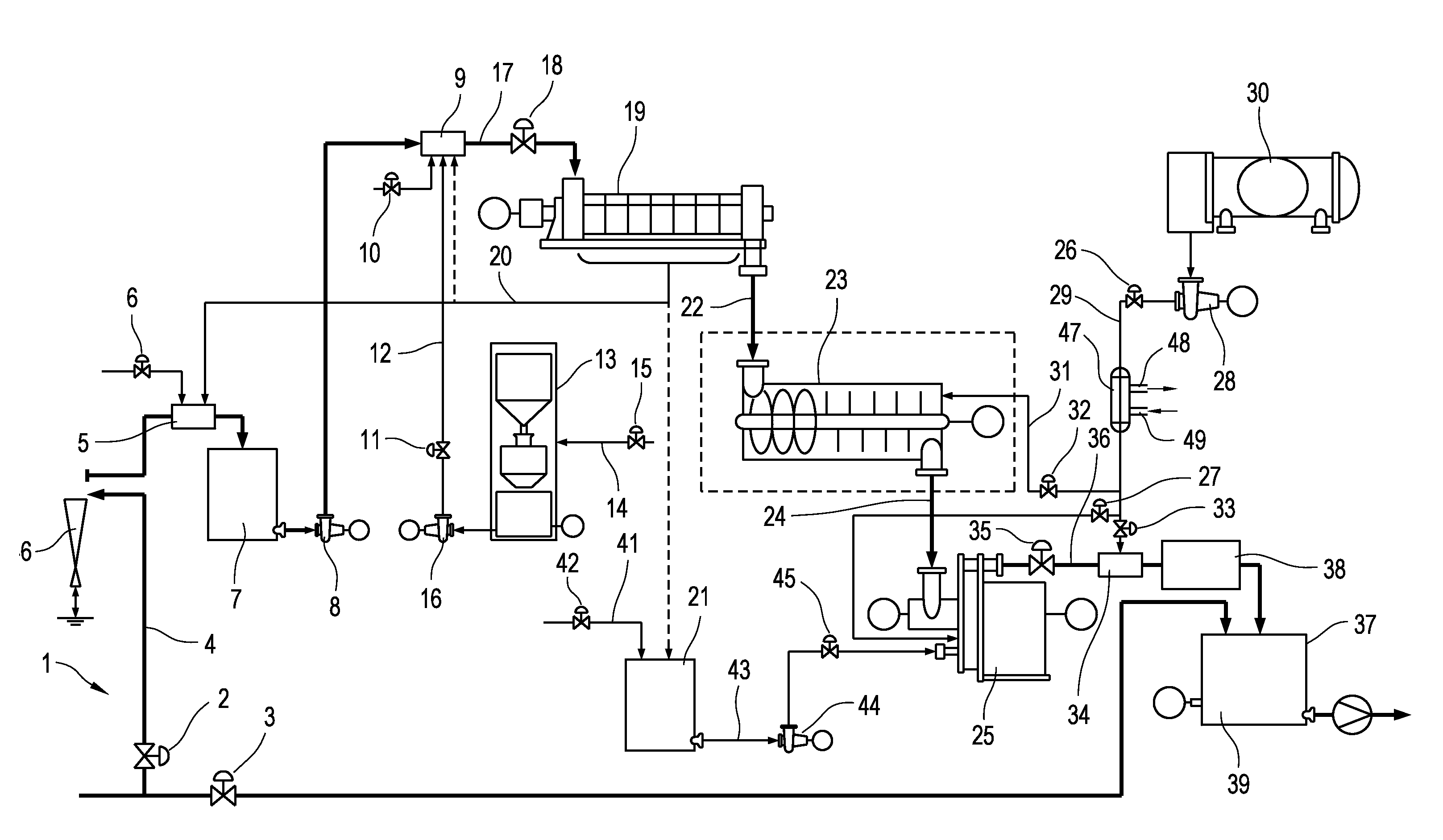 Method and apparatus of the prepartion of a fibrous stock suspension