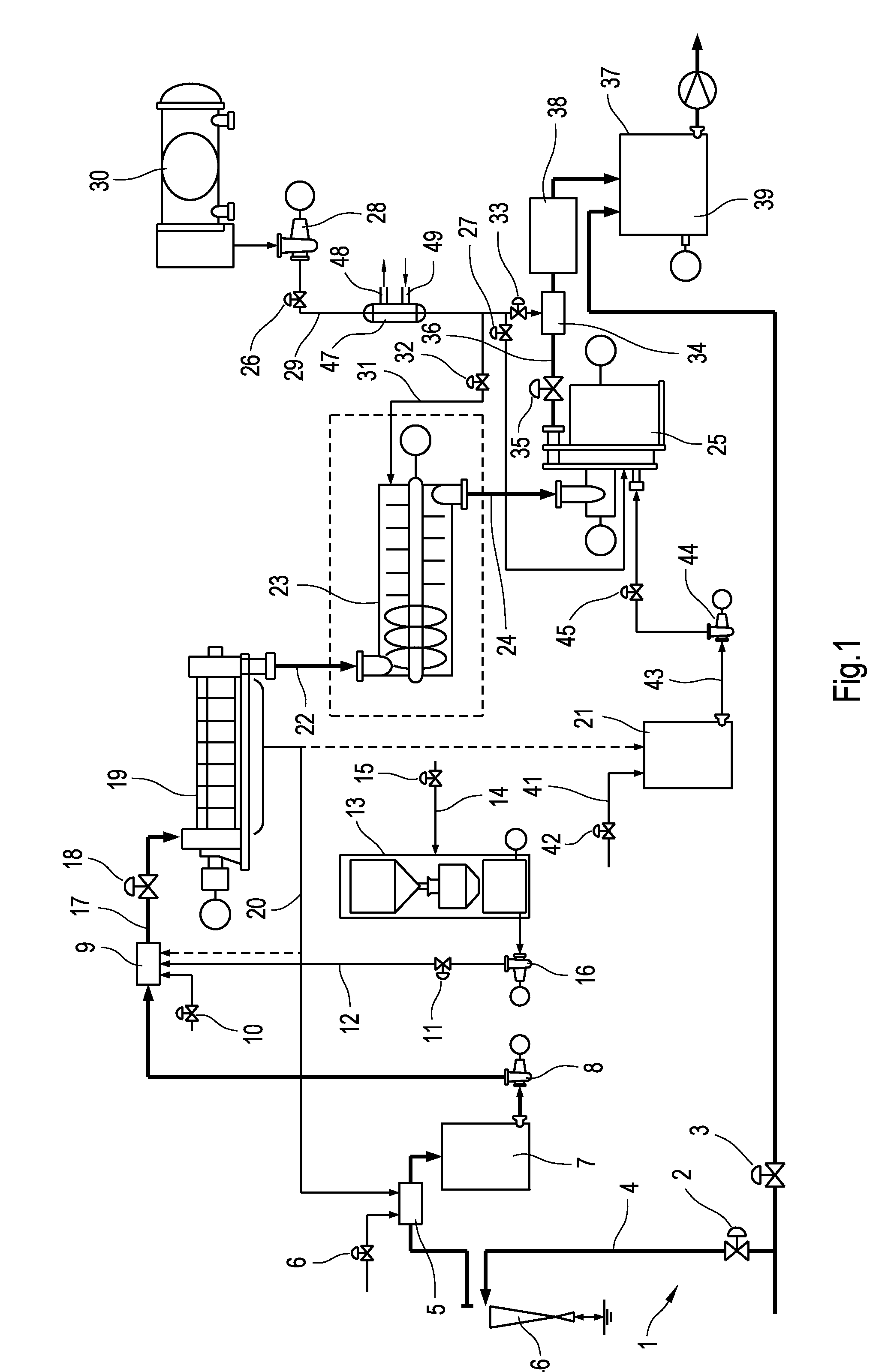 Method and apparatus of the prepartion of a fibrous stock suspension