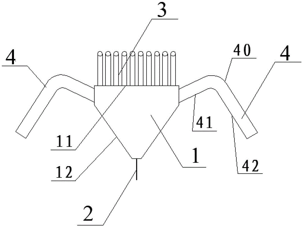 Tertiary-air powder feeding device and tertiary-air powder feeding system applied to coal-fired power plant